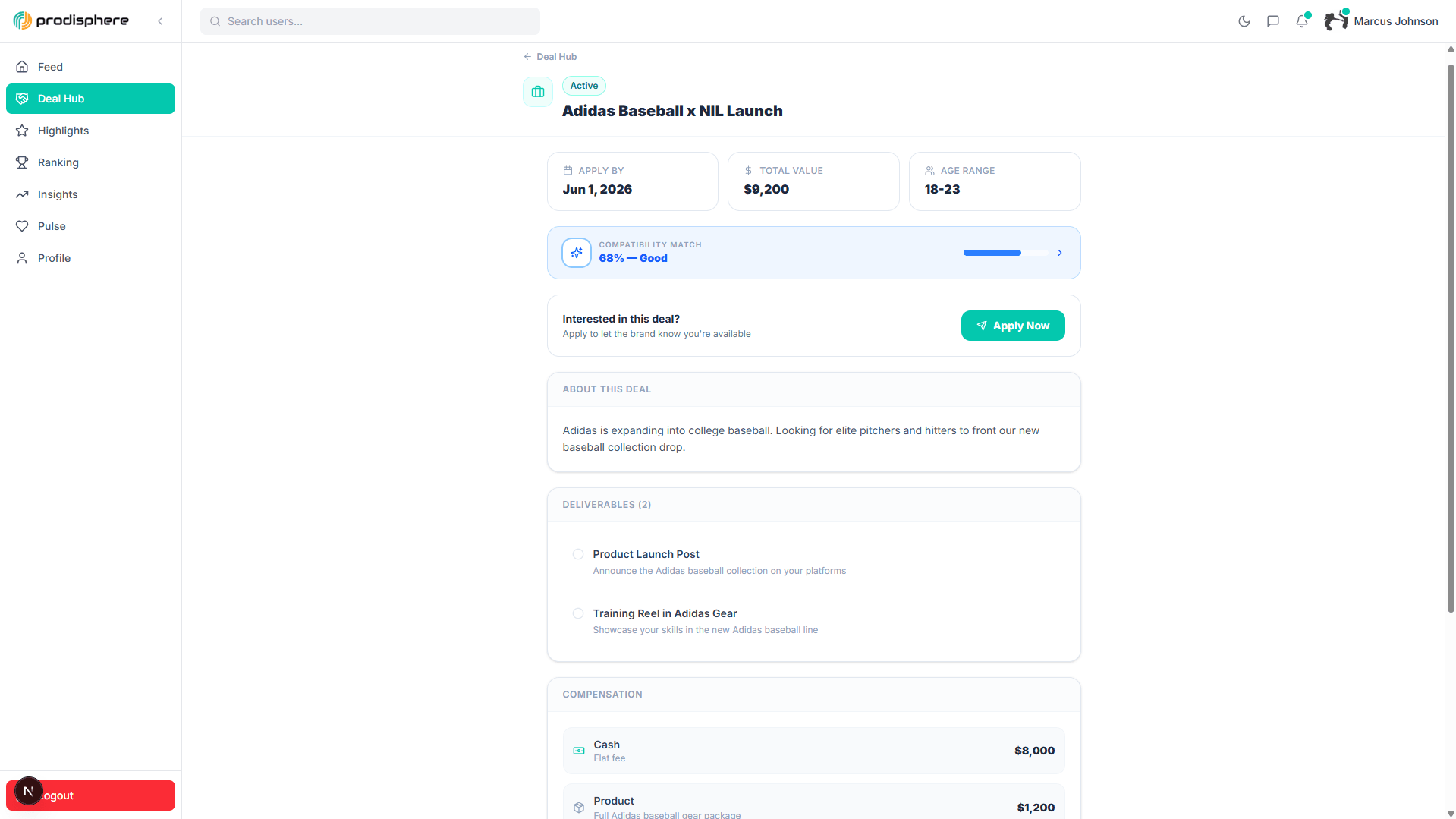 Deal application